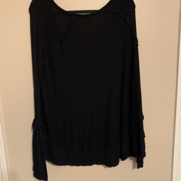 We the free black thermal long sleeve top - Picture 5 of 8